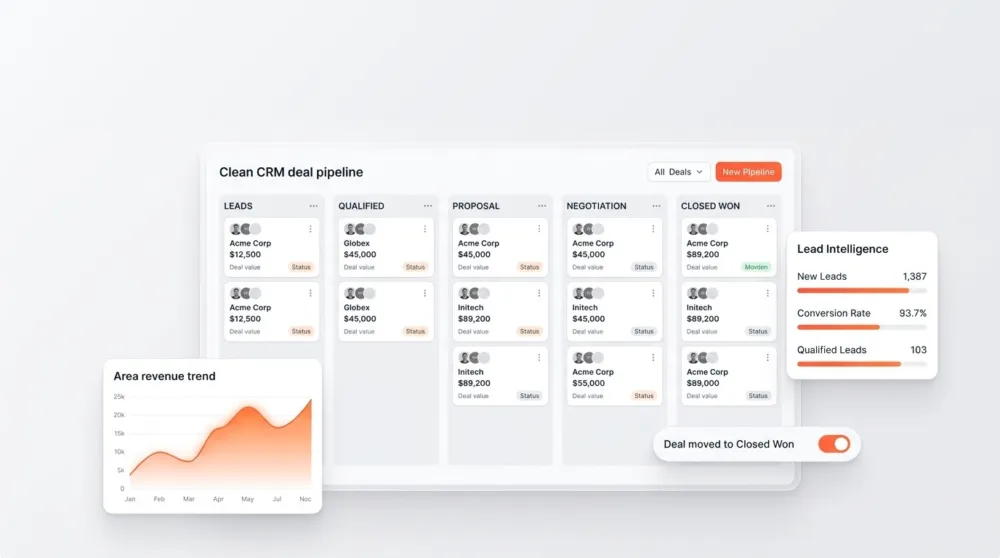 Sales & Lead CRM Dashboard