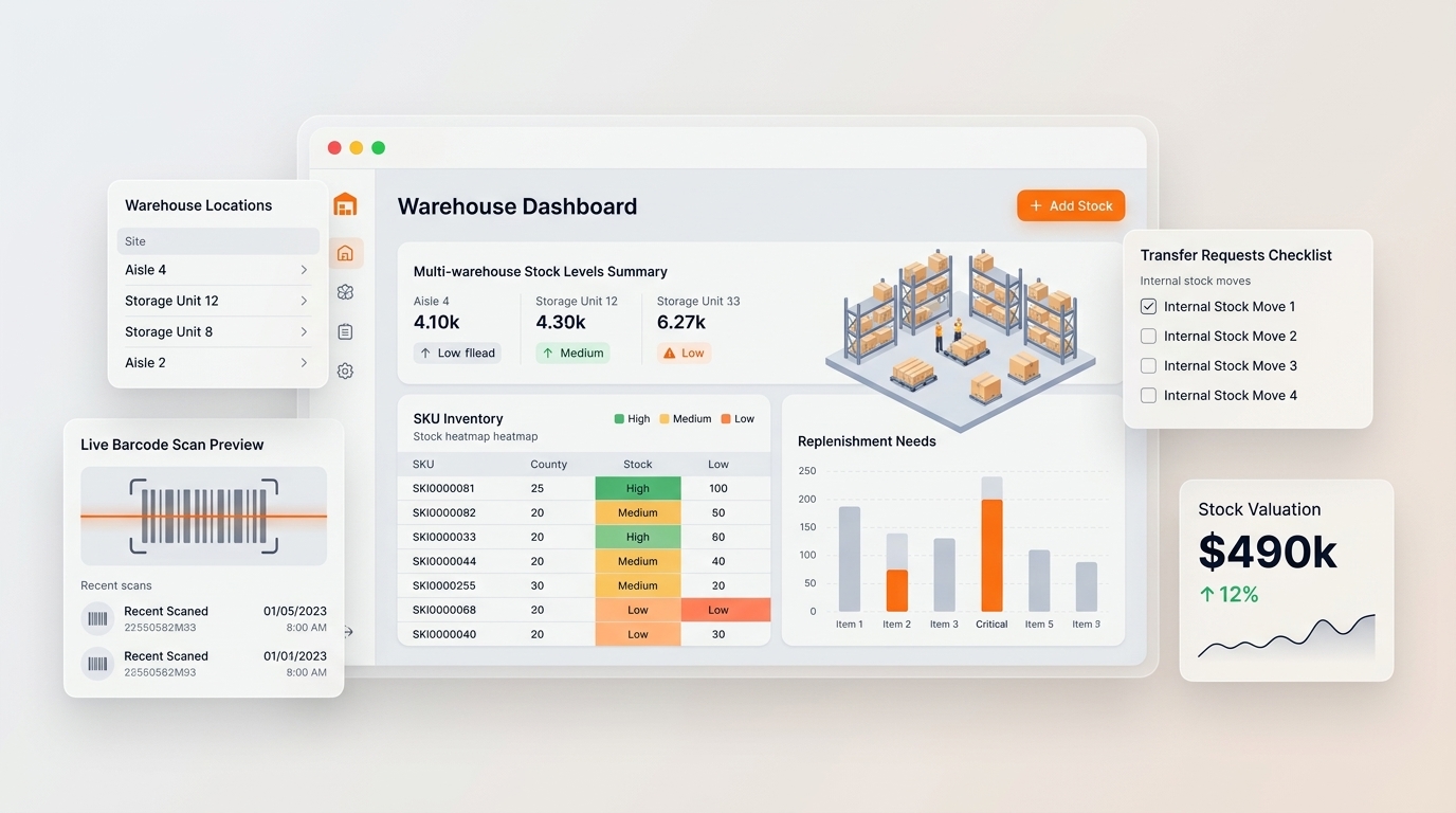 Manage Purchase Orders Without Spreadsheets system preview